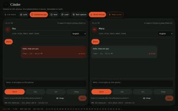 Shred messages screen